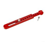 Aleación de aluminio de precisión para regla de brújula para carpintería, dibujo, divisor de ala ajustable para manualidades de cuero de 8 pulgadas (340)