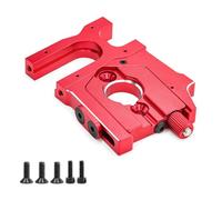Aleación de aluminio diferencial central de fijación del motor de montaje de asiento RC piezas mejoradas para ARRMA 1/8 KRATON 6S BLX 4WD -ARA106040T1/T2 RC Car (rojo)