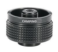 Aleación de aluminio, estufa portátil, adaptador de propano pequeño, adaptador de tanque de gas, adaptador de extensión de estufa de gas para senderismo al aire libre