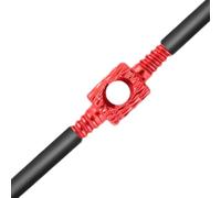 Aleación de aluminio negro - Herramienta de cableado interno de 26,3 cm | Kit de roscas magnéticas para líneas de freno hidráulicas | Acoplamiento de manguera de casa para palanca de cambios de