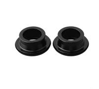 Aleación de aluminio para adaptador de cubo de bicicleta QR a convertidor de eje pasante, delantero M9-15 mm 100 mm y trasero M10-12 mm 135-142 mm tapa de extremo para 8-11/12 velocidades, negro (15 x