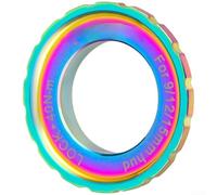 Aleación de aluminio para adaptador de rotor diseñado para sistemas de freno de disco de bloqueo central en para cubos de 6 pernos con soporte para estándares comunes de eje (exterior-colorido)