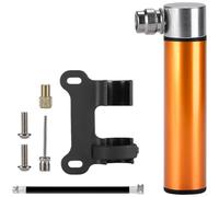 Aleación de aluminio para bicicleta para inflar a alta presión, portátil con compatibilidad de doble válvula, 120 PSI Mini para bicicletas y equipos deportivos (dorado)