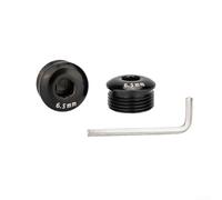 Aleación de aluminio para pedal de bicicleta antipolvo para rosca M14x1, para ultraligero de 5 g, para tapas de tornillo de pedal de bicicleta, protección antipolvo para bicicletas plegables de