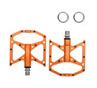 Aleación de aluminio para pedales de bicicleta de montaña, plataforma ancha | Pedales con rodamientos sellados, reposapiés antideslizantes para ciclismo todoterreno y MTB