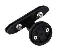 Aleación de aluminio para sillín de bicicleta Garmin Varia luz trasera RVR315 RTL510 | Soporte horizontal para cámaras de visión trasera y acción | Negro