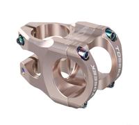 Aleación de aluminio para vástago CNC para bicicletas de montaña DH/AM/Enduro - 35 mm de longitud, abrazadera de manillar de 31,8 mm, horquilla de dirección de 28,6 mm, diseño hueco ligero (gris)