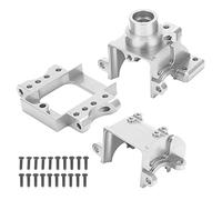 Aleación de aluminio RC Metal Gear Gearbox Part de actualización de alto rendimiento para HSP 94122 94177 94188 1/10 COCHOS DE CONTROL REMITO (Plata)