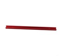 Aleación de aluminio rojo T ranura pista 400mm para carpintería router mesa inglete plantilla corte guía sistema con T pernos y abrazaderas (300mm)