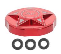 Aleación de Aluminio Tapa de Horquilla Delantera Roja de Bicicleta | Repuesto Rápido y Ligero, Protección Básica contra Polvo, para Horquilla de Suspensión y Senderos