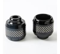 Aleación de aluminio Tenedor Protección Copa 14cm Anti-Crash (negro) | Absorción de impactos eficaz, conducción más suave en terrenos irregulares, reduce el estrés de los componentes