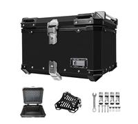 Aleación De Aluminio Top Case Moto 40/45/55L Baúl Para Motocicleta Con Placa Universal Impermeable Antirrobo Caja De Cola De Motoes Con Cerradura De Seguridad Accesorios Completos Para Casco Equipaje(