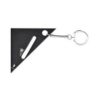 Aleación de aluminio Triangle Ruler, Small Measurement Tool, 1,77 x 1,77 pulgadas Aleación Metal 90/45 grados Protractor with Clear Marking, Durable Build, Portable Carpenter Square for Woodworking