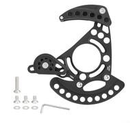 Aleación de aluminio y nylon bicicleta de montaña Guía de cadena de disco único para 32T 38T Chainring Se adapta a ISCG03 ISCG05 soporte inferior con 68/73mm O L D (negro)