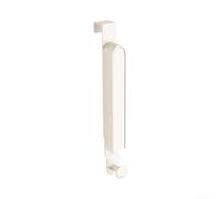 Aleación de aluminio y PP sobre la puerta, diseño plegable para optimización de espacio de armario, ajuste telescópico para puertas de 2 cm-4,6 cm (4,6 cm de color blanco roto)