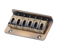 Aleación de Guitarra Eléctrica Aleación de 6 Cuerdas Color de Bronce Slant Head Guitar Bridge Reemplazo para Músicos