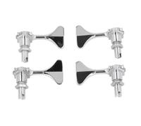 Aleación de zinc 20:1 Gear Ratio Open 4 String Machine Head Set Key Clavijas piezas de recambio