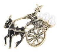 Aleación de Zinc Broche Barroco Decorativo para Ropa y Bolsos | Estilo Delicado Bordes Suaves, Acabado Fuerte y Resistente, Adorno para Suéteres, Obsequio para Madres E Hijas