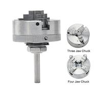 Aleación de zinc Chuck CONEXIÓN CONEXIÓN Auto centrado Girador de madera Campeón Opcional Accesorio Mini Tornio de metal (Biela y 4 mandíbula chuck)