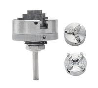 Aleación de zinc Chuck Conextect CONNECTINGLA Centring Wood Accesorio de pinza para girar para el torno de metal Mini High Precision (Plata)
