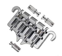 Aleación de zinc metálico y hierro de 4 cuerdas de puente de bajo, diseñado para un uso duradero y estabilidad (plata)