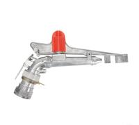 Aleación de zinc para aspersor de impacto, sistema de riego de césped giratorio de 360 grados, patrón de pulverización ajustable, herramienta de riego de jardín, rango de 130 pies