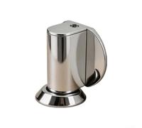 Aleación de zinc para tope de puerta de piso con sujeción magnética y varilla telescópica para un ajuste preciso de brecha entre la puerta y para el piso (plata)