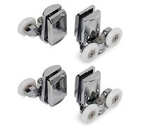 aleación ducha puerta doble rodillos Runners - Juego de 4 - superior & inferior (2top + 2bottom) (23mm)