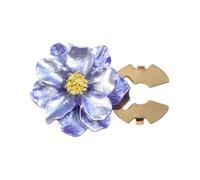 Aleación Floral Gemelos Cubierta Perlado Forma de Flor Botón Clip Ropa Decoración Accesorios para Camisa de Vestir Uniforme Ropa Botón de Aleación
