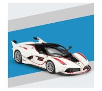 Aleación Fundida Presión Escala 1:24 Para Ferrari FXX K Superdeportivo Clásico De Aleación Fundida A Presión, Modelo De Vehículo De Simulación En Miniatura, Colección Decorativa Coche Colección(White)