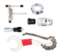 Aleación multifunción de reparación de ciclismo, bielas de acero, herramienta de ruedas de inercia y interruptor de cadena, accesorios de extracción de bielas multifuncional para bicicleta