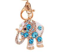Aleación Rhinestone Elefante Llavero Del Coche Llavero Bolso Colgante Llavero Durable y ÚtilOperación Fácil