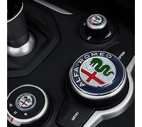 Aleación Zinc, Pegatina Decoración Perilla Consola Central Del Automóvil, Calcomanía 3D Kit Cambio Marchas, Para Alfa Romeo Giulia Stelvio Accesorios Actualización Interiores,Multi-colored Giulia