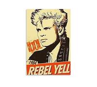 Aleakea Billy Idol 1984 Rebel Yell Tour - Póster vintage sobre lienzo impreso para pared, pintura decorativa retro para decoración del hogar, dormitorio, sala de estar, 60 x 90 cm