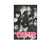 Aleakea Póster vintage de The Cramps Band, lienzo impreso, arte de pared, pintura decorativa retro para el hogar, dormitorio, sala de estar, decoración de 50 x 75 cm
