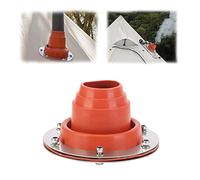 aleawol Tienda de Campaña para Conductos de Estufa, Conector para Estufa de Tienda Caliente con Tubo de Silicona Resistente 300 Grados Base de Acero para Estufa de Camping
