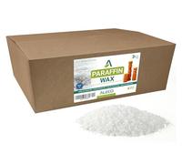 ALECO Cera de Parafina en Perlas 3KG. Para Velas, Moldeo e Inyección - Alto Punto de Fusión a 63-73ºC Mínimo Aceite, Acepta Máxima Fragancia.