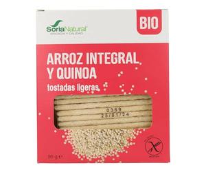 Alecosor Tostadas Ligeras Arroz Integral y Quinoa Soria Natural Bolsa Hermética 85 G (25 X 3.4 G)/Estuche.
