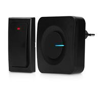 Alecto ADB30 - Timbre inalámbrico cinético - sin Pilas - IP44 Resistente al Agua - 36 melodías - 4 Niveles de Volumen - Ampliable hasta 6 receptores - Negro