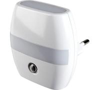 Alecto ANV-21 - luz nocturna LED automática - enchufe de bajo consumo con tono azul, iluminación suave para dormir, larga vida útil, ideal para habitación infantil - blanco