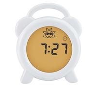 Alecto BC-100 - Despertador, Inalámbrico, Recargable, Desarrollo del conocimiento del tiempo, Brillo de pantalla ajustable, blanco