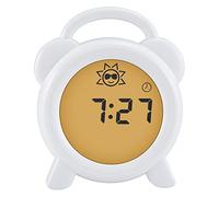 Alecto BC-100 Entrenador del Sueño para Niños - Reloj Educativo Día/Noche con Sol y Luna, Luz Nocturna y Alarma - Pantalla Regulable, Inalámbrico y Recargable