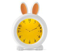 Alecto BC100BUNNY - Reloj Despertador Educativo con Alarma/luz Nocturna - Blanco