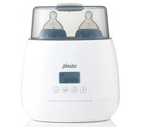 Alecto BW700TWIN - Calienta biberones dúo digital rápido para calentar, esterilizar y descongelar, blanco
