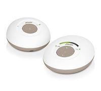 Alecto DBX110 - Vigilabebés digital con DECT, alcance de 300 m, diseño compacto, escala de volumen LED, función VOX, baja radiación, color beige