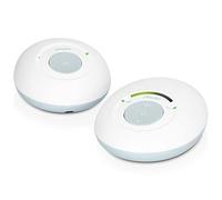 Alecto DBX110 - Vigilabebés Digital con DECT, Alcance de 300 m, diseño Compacto, Escala de Volumen LED, función VOX, Baja radiación, Color Blanco