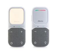 Alecto DBX135 - Vigilabebés de Audio Full Eco Moderno Sonido DECT cristalino, Tiempo de Espera prolongado y luz Nocturna - Blanco/Gris