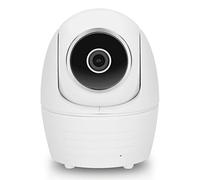 Alecto DVC166IP - Cámara de vigilancia WiFi (IP, orientable e inclinable, Infrarrojos, LAN, Micro SD), Color Blanco