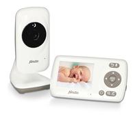 Alecto DVM-71 - Monitor de bebé con cámara y Pantalla a Color de 2.4", Blanco/Gris Pardo