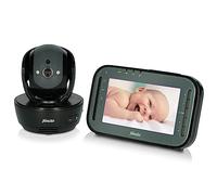 Alecto DVM200MBK Vigilabebés inalámbrico con cámara controlable - Vigilabebés 100% libre de interferencias - Monitor de bebé para interiores con visión nocturna y alto alcance de hasta 300 metros - 11